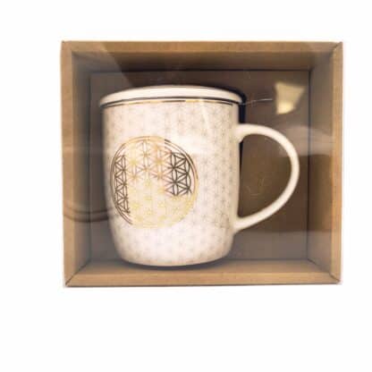 Tasse à thé infuseur fleur de vie – Image 4