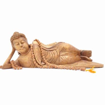 Mala rudraksha 108 grains avec houpe orange – Image 3