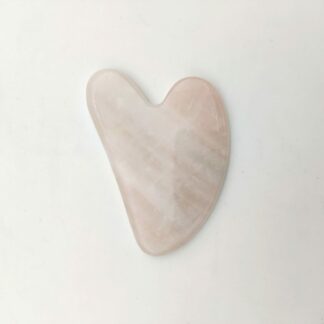 Pierre de Massage Gua Sha en Quartz Rose