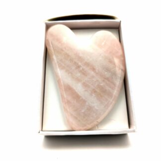 Pierre de Massage Gua Sha en Quartz Rose