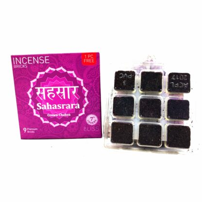 Brique d'encens 7eme Chakra Sahasrara 40g Aromafume – Image 3