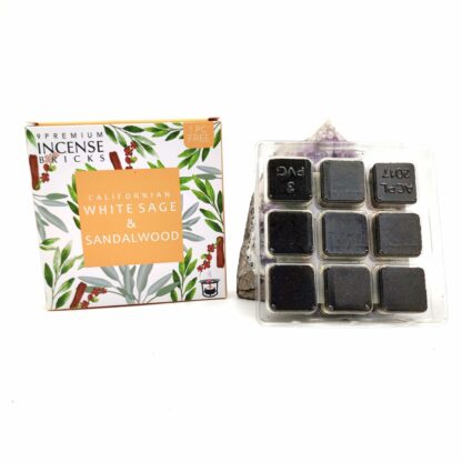 Brique d'encens Sauge Blanche + Bois de santal 40g Aromafume – Image 3