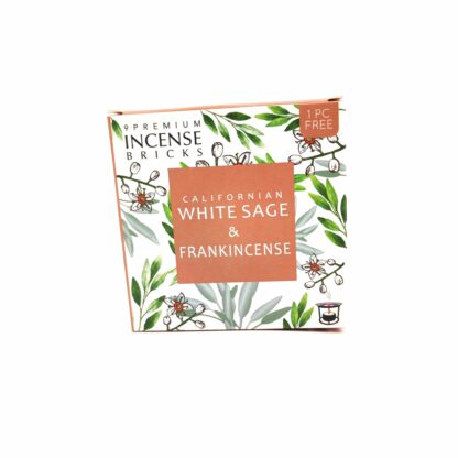 Brique d'encens Sauge Blanche + Frankincense 40g Aromafume
