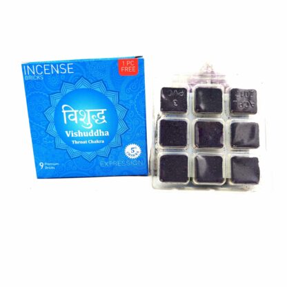 Brique d'encens 5eme Chakra Vishuddha 40g Aromafume – Image 3