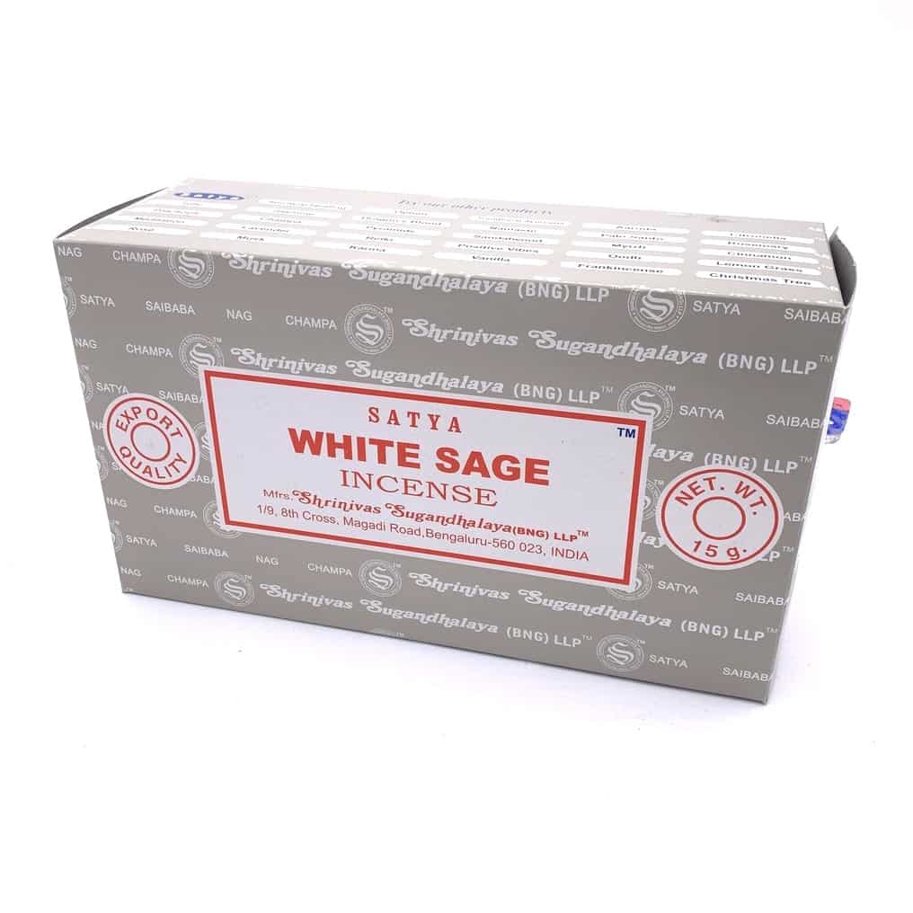 Encens Satya White Sage (Sauge Blanche) 15g - Trésors d'Ambre