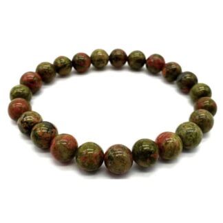 Bracelet Unakite Perles 8mm