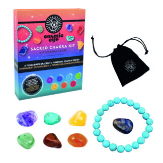 Kit Chakra Sacré - Cosmic Eye - Bracelet Turquenite + 7 Pierres Naturelles
