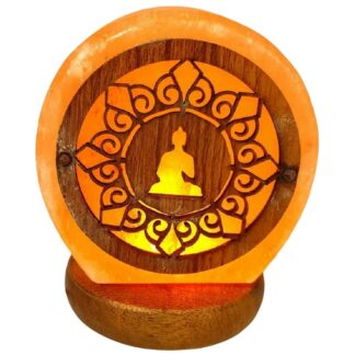 Mini Lampe de Sel de l'Himalaya USB 1kg Bouddha