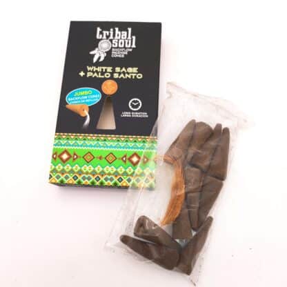 Encens Cônes Backflow XL Tribal Soul Sauge Blanche + Palo Santo – Image 2